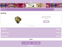 Tablet Screenshot of chapmansflowershop.com